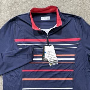 CALLAWAY Womens XL Weather‎ Series 1/4 Zip Peacoat Brilliant Long Sleeve OptiDri